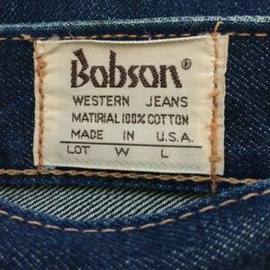  most the first period?70's Bobson BOBSON Denim pants USA made W29/ inspection Vintage jeans Levi's Levi's 501xx Big E red ear EDWIN BIGSTONE BIGJOHN dark blue 