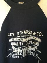 希少◎70-80'sリーバイスLevi's黒白スウェットシャツイタリア製オリジナルSize L42-44/検ヴィンテージトレーナー、ランタグ、チャンピオン_画像3