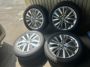 【バリ溝】【4本】235/55R19 WEDS レオニス １９×８Ｊ ５穴 114.3 +38ヨコハマ　スタッドレス　ＧＥＯＬＡＮＤＡＲ　ｉ／Ｔ－Ｓ　G-073