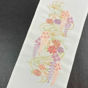 ▼三作▼送料無料 豪華 刺繍半衿 シルエリー 日本製 Ｄ409の画像5