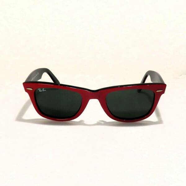 美品 RAY-BAN RAY BAN WAYFARER レイバン ウェイファーラー メンズ サングラス メンズ ユニセックス レッド ブラック系 メガネケース