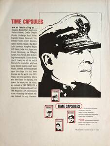 稀少！1967年Time Capsules広告/ダグラス・マッカーサー/チャーリー・チャップリン/12