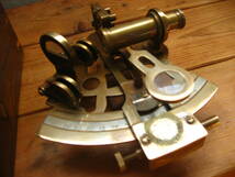 木箱付き、5インチ六分儀。ヴィンテージ、格調高い、輸入品。Victorian Travelling Sextant_画像6