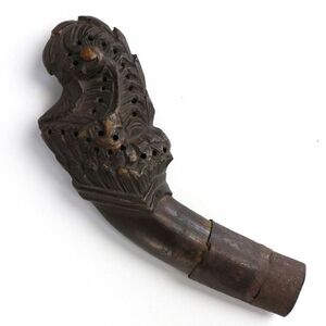 [y01]インドネシア クリスハンドル Keris Handle 木彫 仏像 アンティーク 工芸品