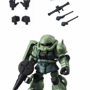 【新品未開封】モビルスーツアンサンブル01 ①量産型ザク ②武器セット(ザク部分+ハンドパーツ) 