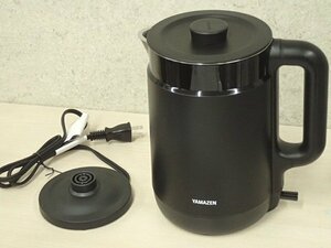 ●MMT● 【2023年製・超美品展示品】大容量1.5L電気ケトル 自動電源OFF 空焚き防止 ふた取り外し可2重構造 YK.P-15.12(B) (SL-28)