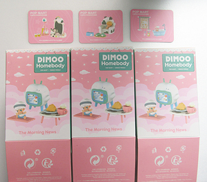 POPMART ◆ Dimoo homebody　3種セット pop mart　おうちキット　ソファ　鏡　お風呂　Bubble Bath　Outfit of the Day　Afternoon Tea