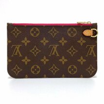 ルイヴィトン M41177 モノグラム ネヴァーフルMM ポーチ ブラウン レッド スリーズ LOUIS VUITTON_画像2