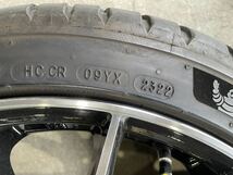 【美品】ライツレーVS 5H 114.3 18インチ7.5J インセット55 ミシュラン パイロットスポーツ 225/40R18 2022年製　アルミホイールセット_画像7