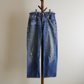 50S 60S ギャラ入り Levi's 501XX USA製 ヒゲ 紙パッチ オリジナル デニム ジーンズ vintage ビンテージ bige 赤耳 506XX 507XX 557XXの画像1