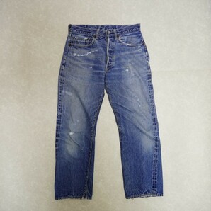 50S 60S ギャラ入り Levi's 501XX USA製 ヒゲ 紙パッチ オリジナル デニム ジーンズ vintage ビンテージ bige 赤耳 506XX 507XX 557XXの画像10