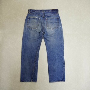 50S 60S ギャラ入り Levi's 501XX USA製 ヒゲ 紙パッチ オリジナル デニム ジーンズ vintage ビンテージ bige 赤耳 506XX 507XX 557XXの画像9