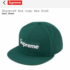 Supreme Sharpie Box Logo New Era Dark Green Cap 7 5/8