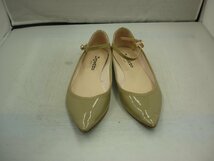 【repetto】レペット　レディス　ストラップフラットパンプス　ライトオリーブ　エナメル　37　1/2（約23．5～24cm）　SY02-E32_画像2