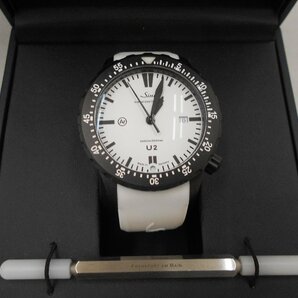 【Sinn U2.W 1020．7402】ジン メンズ腕時計 ダイバーズウォッチ ホワイト＆ブラック SY02-CHNの画像1