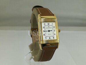 【腕時計】Jaeger　LeCoultre ジャガールクルト　レベルソ　260.1.08　18K（750）YG　32.27g　社外品レザーベルト　SY02-AEF★