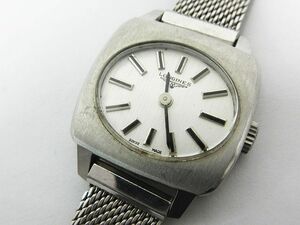 ■ ジャンク 現状品 LONGINES ロンジン 腕時計 オーバル シルバー メッシュベルト 手巻き アンティーク