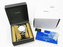 ■ 美品 稼働品 SEIKO セイコー メカニカル デイト 裏スケ 23石 自動巻 オートマチック 腕時計 SARB035 6R15-00C1 アイボリー文字盤 ★2453_画像2