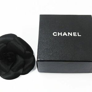 ■ CHANEL シャネル カメリア 花 ピンブローチ コサージュ アクセサリー レディース ブラック 黒 箱付き の画像1