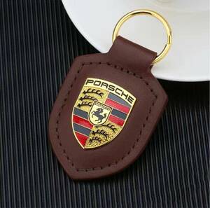  Porsche key holder smart key ring Brown 