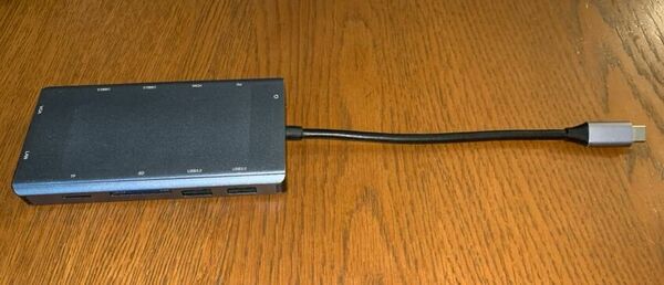 USB-C接続 多機能HUB PD入力 マイクロSD LAN HDMI VGA USB3.0