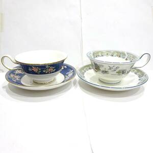 1円～ ウェッジウッド wedgwood カップ&ソーサー 2客セット ブルーサイアム チャイニーズレジェンド Bone China ボーンチャイナ 食器 