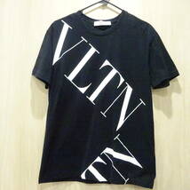 1円～ ヴァレンティノ Valentino Tシャツ 半袖 ロゴ サイズXS 黒 ブラック系 _画像1