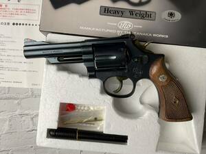 タナカ　S&W M19 コンバットマグナム 4インチモデル　ヘヴィーウェイト　木グリ