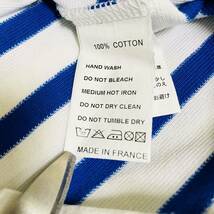 オーシバル ORCIVAL バスクシャツ フランス製 T5 Lサイズ相当 ボーダー カットソー ウエッソン ボートネック 青 白 長袖 シャツ ナヴァル_画像10