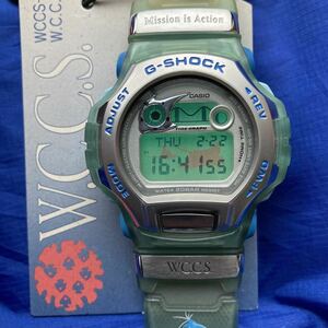 ★即決有★希少レア！海 マンタ 珊瑚 限定WCCS ELマンタ DWM-100 G-SHOCK 世界サンゴ礁保護協会モデル DWM-100WC 緑スケルトン Gショック★