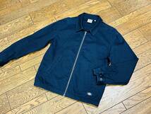 A2841 ディッキーズ Dickies◆コットン ジップアップ ワーク ジャケット メンズL 紺色_画像1