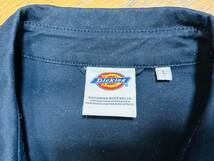 A2841 ディッキーズ Dickies◆コットン ジップアップ ワーク ジャケット メンズL 紺色_画像7