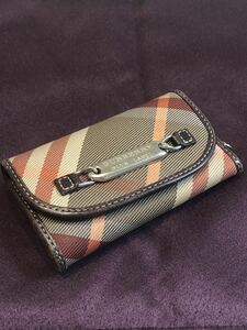 ラスト！バーバリー・ブルーレーベル・キーケース・BURBERRY BLUE LABEL・鍵・レザー製・美品