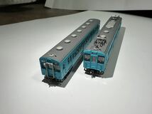 【ライト点灯加工品】 鉄道コレクション 鉄コレ JR 105系 桜井線・和歌山線 (パンタグラフ増設車・青色) 2両セット_画像3