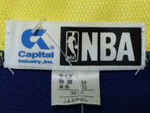 デッドストック 90s ビンテージ NBA オフィシャル 正規品 ウォームアップ ジャージ ジャケット L サイズ 検 LA ロサンゼルス レイカーズ_画像3