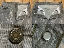 アート ! レアカラー ! 1993年 USA製 Levi's 501 先染め グレー ブラウン 90s ビンテージ リーバイス デニム パンツ ジーンズ W32 L34//_画像6