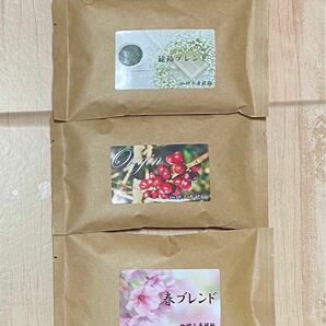 春限定ブレンドセットC 自家焙煎コーヒー豆3種(100g×3個)