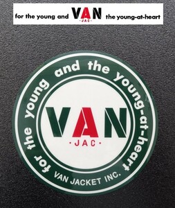 * free shipping!! VAN JAC Van ja Kett ... circle VAN collector collection sticker green type *