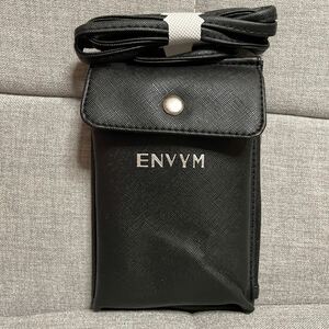 ENVYM( Anne Be ) wallet attaching adult Mini pochette smartphone pouch black black Popteen( pop tea n) appendix sakoshu