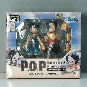 mL193a [未開封] メガハウス P.O.P ルフィ & エース 兄弟の絆 / POP ONE PIECE | ワンピースフィギュア T