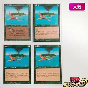 sB308o [人気] MTG 極楽鳥 Birds of Paradise 第3版 3ED 英語版 1枚 第4版 4ED 日本語版 3枚 計4枚