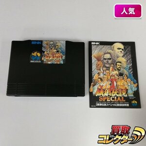 gQ075a [動作品] NEOGEO 餓狼伝説SPECIAL スペシャル ソフト + 取扱説明書 / ネオジオ ROM カセット | ゲーム X