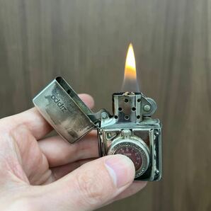  【着火確認済 / 電池交換済】Zippo ジッポ タイムライト U.S TRADITIONAL オイル ライター 時計 喫煙グッズ メンズ レディースの画像9