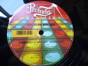 Jocelyn Brown / Somebody Else's Guy 定番DISCO 12 M&M MIX / DUB /アカペラ 収録 試聴