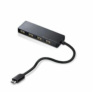 エレコム usbハブ USB2.0 Type-C Aメス4ポート バスパワー 15cmケーブル MacBook iPad 