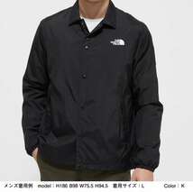 新品 2024年春夏新作 THE NORTH FACE (ザ・ノースフェイス) XLサイズ ザ・コーチジャケット (K)ブラック NP72130_画像2