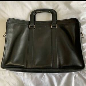 COACH original leather Brief bag black 