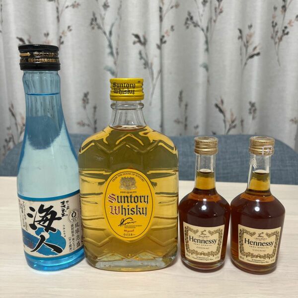 【新品未開封】高級ブランデー、ウイスキー、焼酎ミニボトルセット