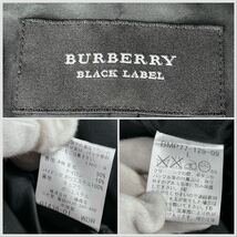 1円極美品 XL.LL~Lバーバリーブラックレーベル BURBERRYBLACKLABELナポレオンコートピーコートシャドーチェック羊毛メンズブラック_画像10