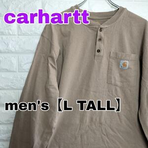 B514【carhartt】ロングTシャツ【メンズL- TALL】